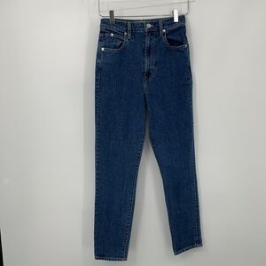 SLVRLAKE Beatnik ankle jeans Western hero wash high rise skinny straight leg 26